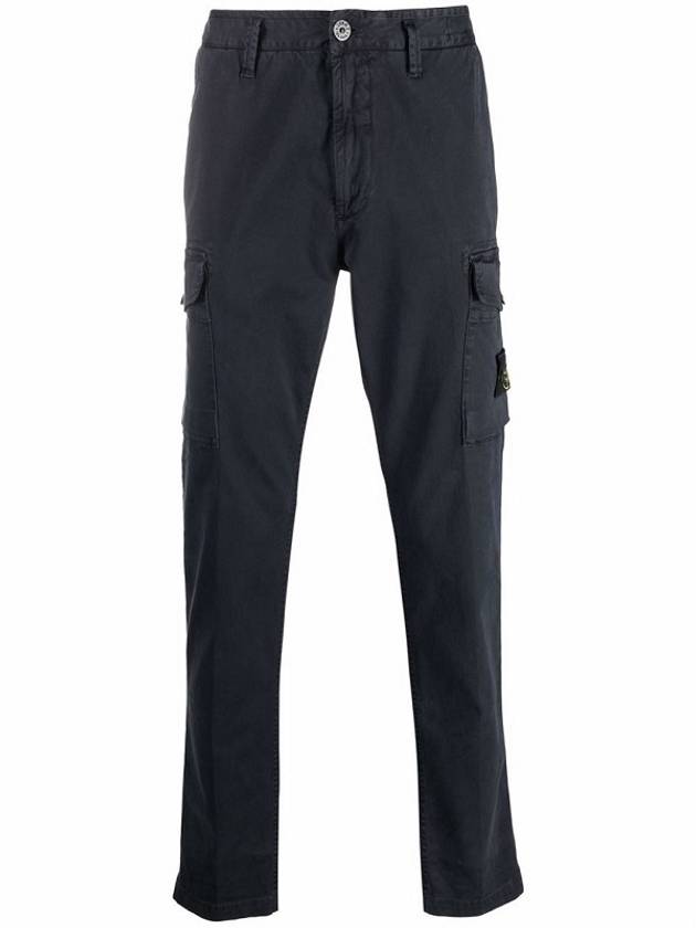 Wappen Patch Cargo Straight Pants Navy - STONE ISLAND - BALAAN 2