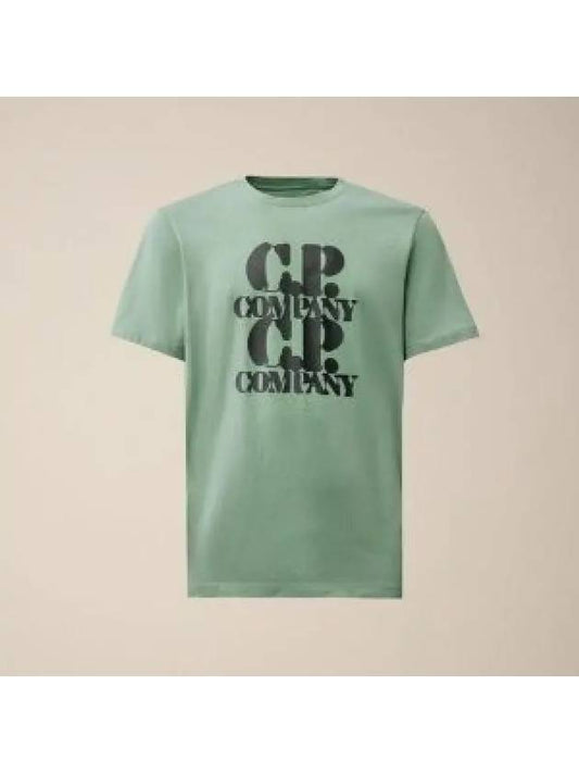 30/1 Jersey Graphic Short Sleeve T-Shirt Green - CP COMPANY - BALAAN 2