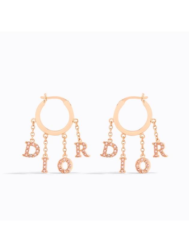 Revolution Earrings Gold Pink - DIOR - BALAAN 2