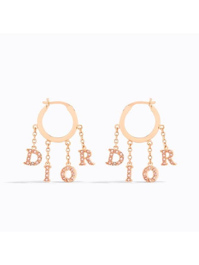 Revolution Earrings Gold Pink - DIOR - BALAAN 2