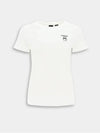 Women's Logo Round White Short Sleeve 1G173F Y7XK Z14BB - PINKO - BALAAN 1