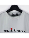 Logo Print Crew Neck Sweatshirt Grey - KITON - BALAAN 3