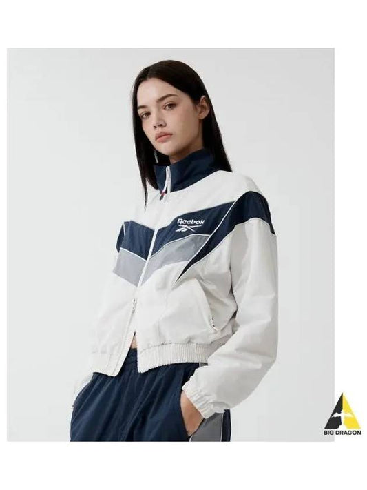 Heritage Crop Windbreaker Women s White - REEBOK - BALAAN 1