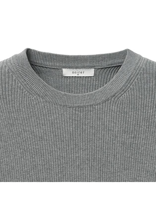 Luxe Cotton Basic Knit Top Grey - NOIRER - BALAAN 5