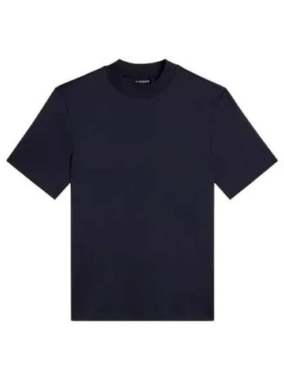 Ace Mock Neck Short Sleeve T-Shirt Navy - J.LINDEBERG - BALAAN 2