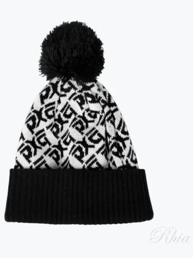 24 Infinity Logo Jacquard Knit Beanie H 60294266 - PXG - BALAAN 1