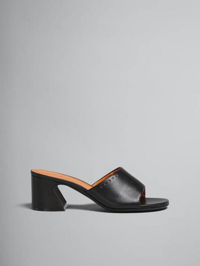 Leather Sandal Heels Black - MARNI - BALAAN 2