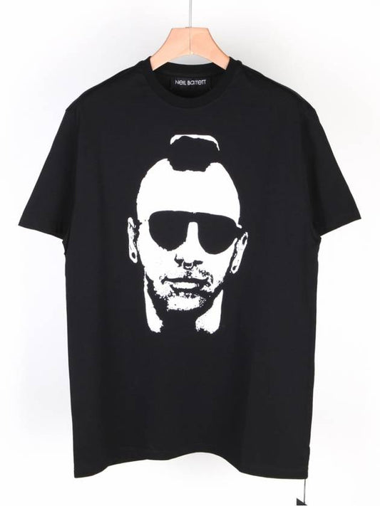 Mohican Gangster Short Sleeve T-Shirt Black - NEIL BARRETT - BALAAN 2