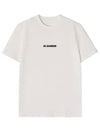 Logo Print Short Sleeve T-Shirt White - JIL SANDER - BALAAN 6