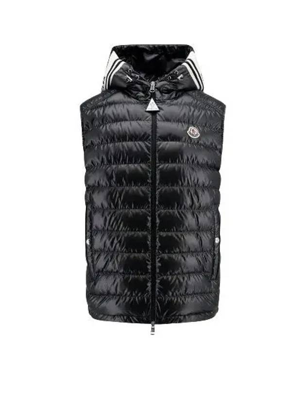 Clai Logo Patch Vest Navy - MONCLER - BALAAN 2