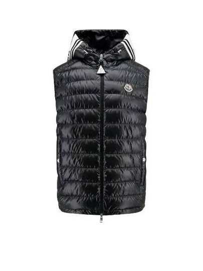 Clai Logo Patch Down Vest Navy - MONCLER - BALAAN 2