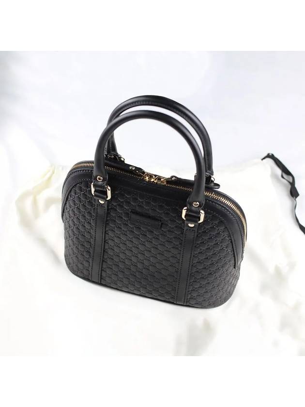 Women's Micro GG Ssima Tote Bag Black - GUCCI - BALAAN 3