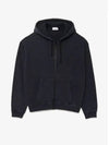 Loose Fit Washed Cotton Hooded Jacket Black - LACOSTE - BALAAN 2