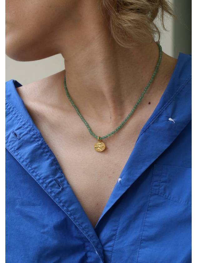 Hermina Athens Knossos Charm Aventurine Necklace Accessories - HERMINA ATHENS - BALAAN 2