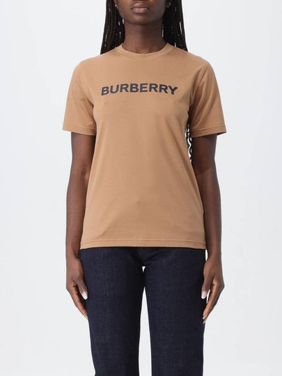 Logo Print T-Shirt Brown - BURBERRY - BALAAN 2