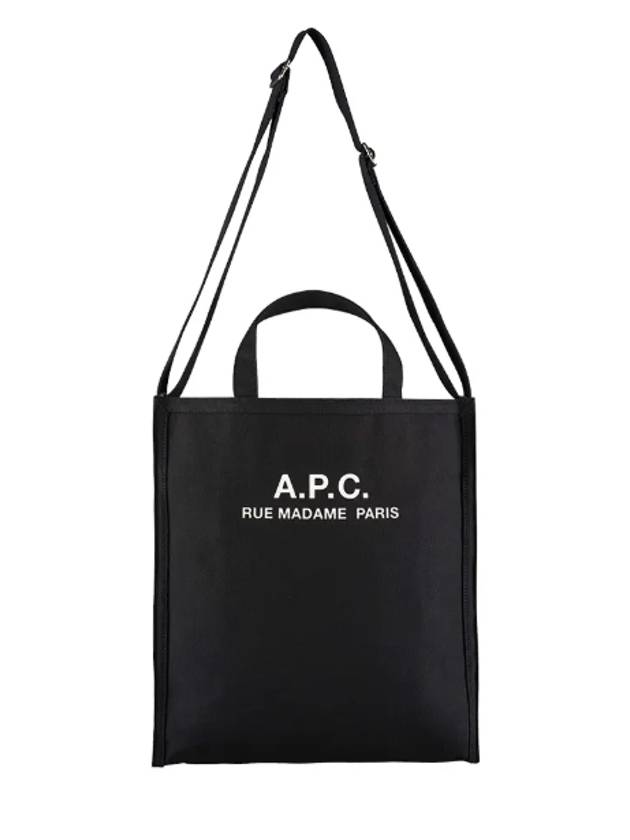 Recovery Logo Printing Cotton Tote Bag Black - A.P.C. - BALAAN 2