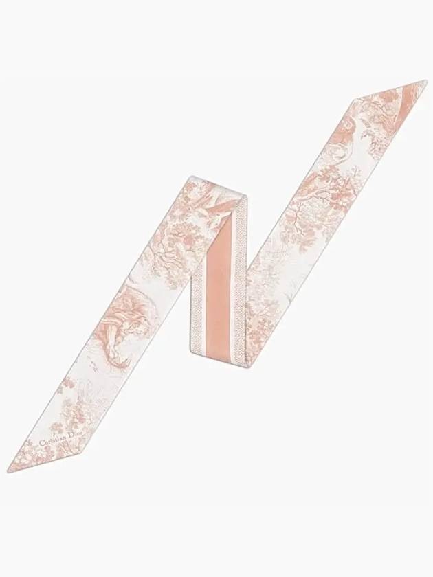 Toile de Jouy Sauvage Mitzah Silk Twill Scarf Ivory Pink - DIOR - BALAAN 2