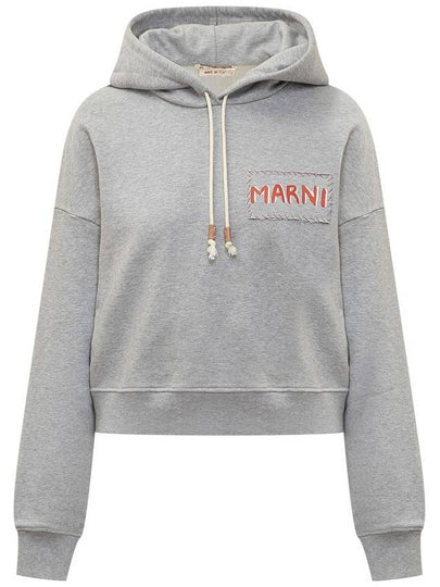 Marni Logo Print Cropped Hoodie - MARNI - BALAAN 2