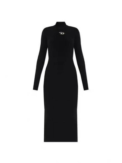 M Zary B Ribbed Knit Long Dress Black - DIESEL - BALAAN 2