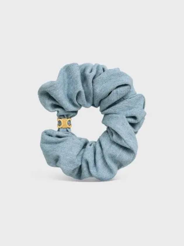 Breath Gold Finish Denim Scrunchy Gold Blue - CELINE - BALAAN 2