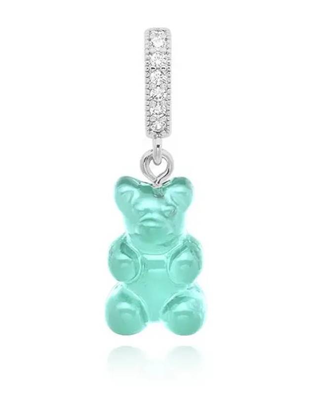 NOSTALGIA BEAR MEDITERRANEAN PAVE CONNECTOR SILVER WOMEN S CHARM - CRYSTAL HAZE - BALAAN 2