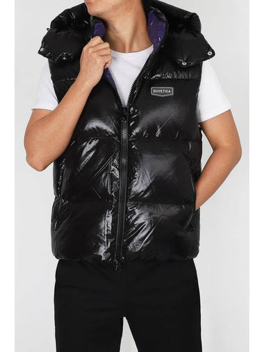 Salino Hooded Down Vest Black - DUVETICA - BALAAN 1