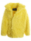 Off Shoulder Mohair Fur Jacket Yellow - BALENCIAGA - BALAAN 2