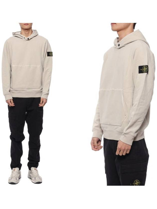 Compass Logo Patch Hoodie Ice - STONE ISLAND - BALAAN 2