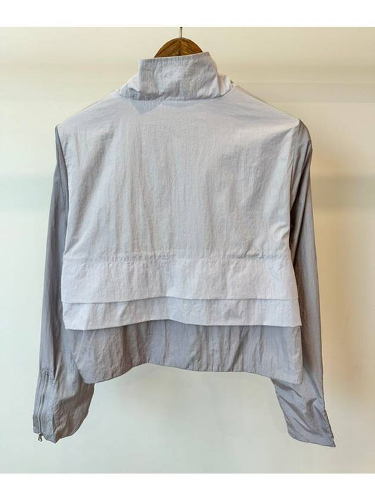 Half zip up anorak crop windbreaker top FU3835 gray WOMENS - ADIDAS - BALAAN 2