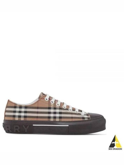 Jack Vintage Check Cotton Low-Top Sneakers Burch Brown - BURBERRY - BALAAN 2