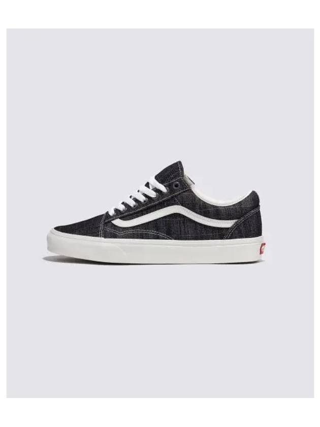 Old Skool Threaded Denim Low Top Sneakers Black White - VANS - BALAAN 2