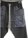 Creatch Pocket Drawstring Cargo Pants Black - RICK OWENS - BALAAN 9