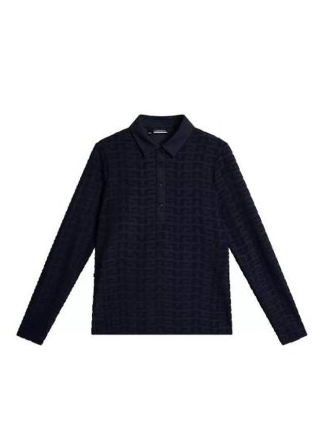 Rosemary Polo Shirt Navy Melange - J.LINDEBERG - BALAAN 2