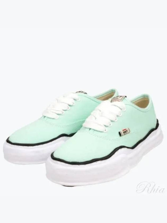 24 A02FW704 LT Blue Baker OG Sole Canvas Low Top Sneakers - MIHARA YASUHIRO - BALAAN 1