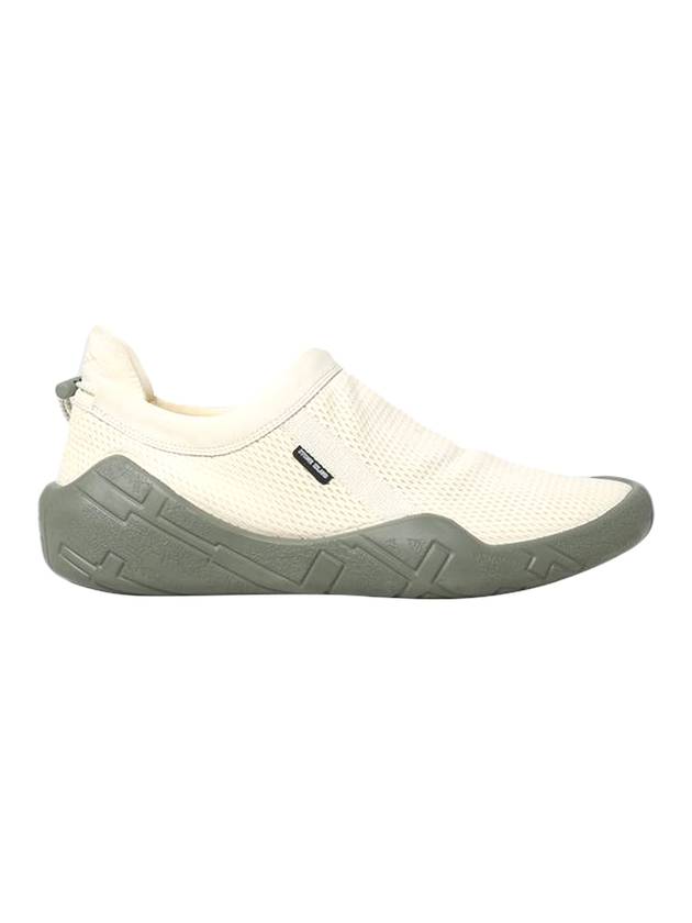 Shadow Project Moc Debossed Leather Mesh Slip On Ivory - STONE ISLAND - BALAAN 1