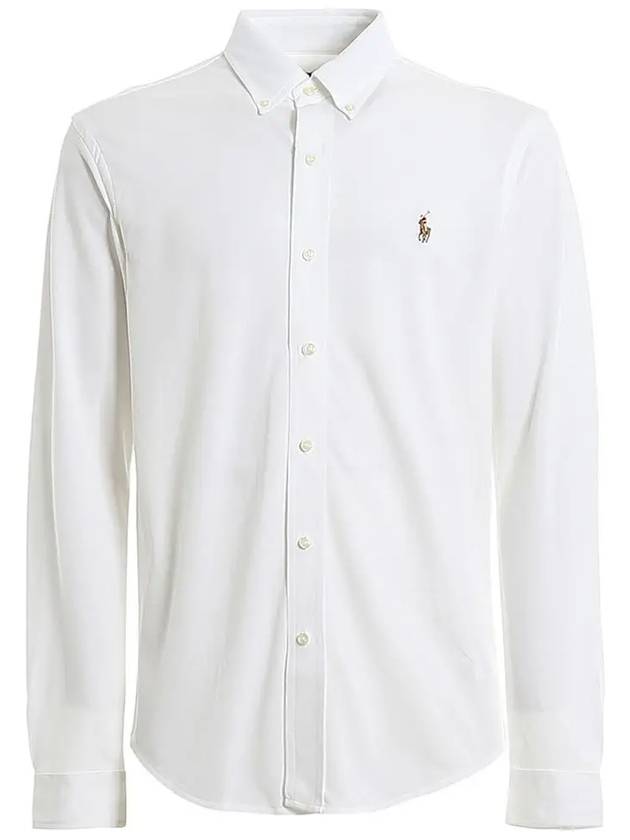 Pony Logo Cotton Long Sleeve Shirt White - POLO RALPH LAUREN - BALAAN 3