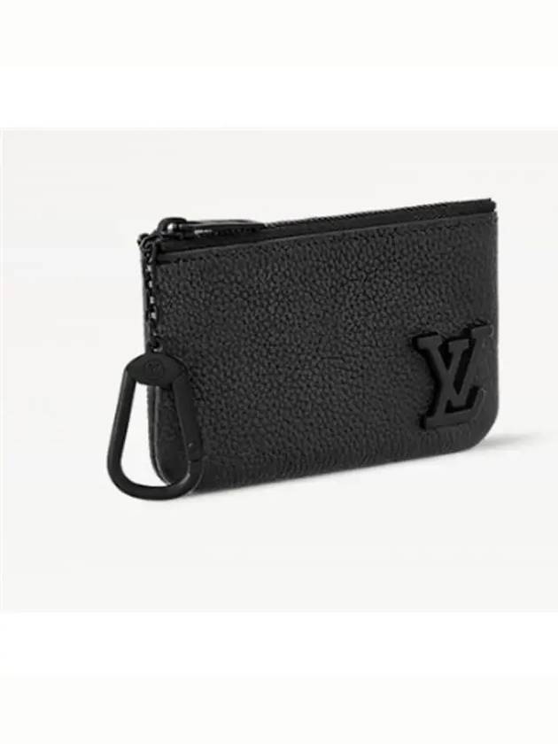 LV Aerogram Key Pouch Black - LOUIS VUITTON - BALAAN 4