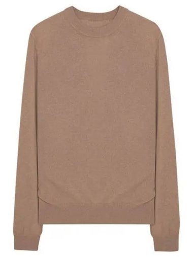 Crew Neck Cashmere Knit Top Brown - MAISON MARGIELA - BALAAN 1