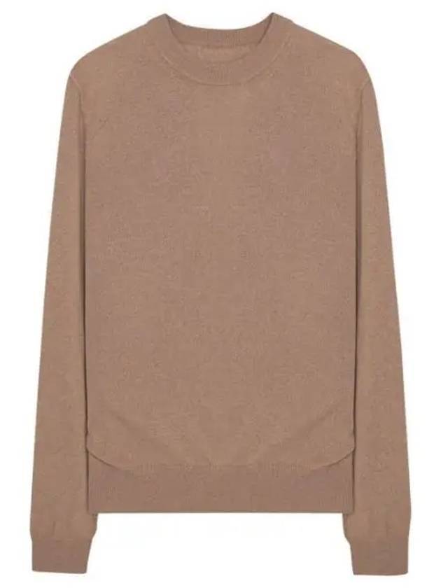 Crew Neck Cashmere Knit Top Brown - MAISON MARGIELA - BALAAN 1