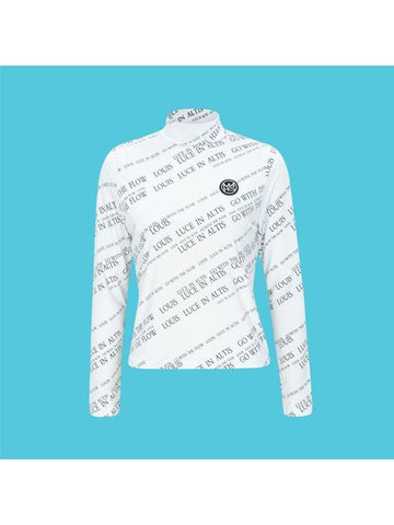 Long Sleeve T-Shirt Orange Label Transparent UV Protection Half Neck T-Shirt GP80368 - MAHES - BALAAN 1