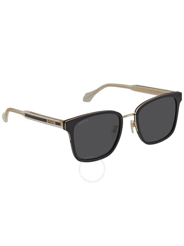 Gucci Grey Square Men's Sunglasses GG0563SKN 001 55 - GUCCI - BALAAN 3