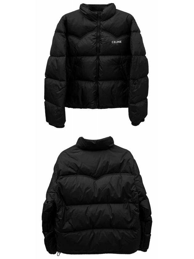 Western Light Weight Nylon Puffer Padding Black - CELINE - BALAAN 5