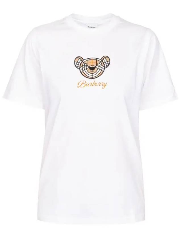 Thomas Bear Short Sleeve T-Shirt White - BURBERRY - BALAAN 1