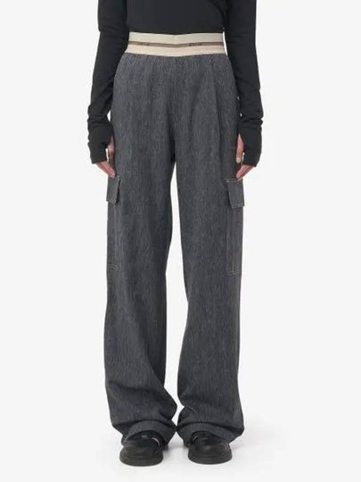 Wide Pocket Straight Pants Indigo - HELMUT LANG - BALAAN 2