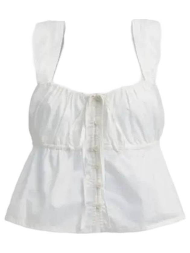 Organic Cotton Solid Sleeveless White - COACH - BALAAN 1