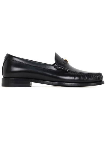 Luco Triomphe Polished Bull Loafers Black - CELINE - BALAAN 1