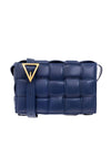 Gold Padded Cassette Cross Bag Navy - BOTTEGA VENETA - BALAAN 1