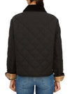 Striped point cropped quilted jacket black - BURBERRY - BALAAN 6