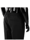 Men's Wool Drawstring Jogger Track Pants Black - MONCLER - BALAAN 4