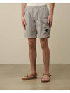 Flat Nylon Lens Beachwear Shorts Grey - CP COMPANY - BALAAN 3